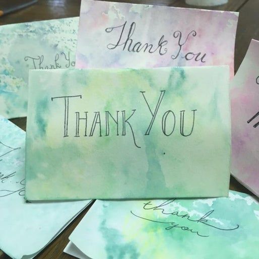 在家轻松制作多彩水彩感谢卡教程-第1张图片-趣作屋