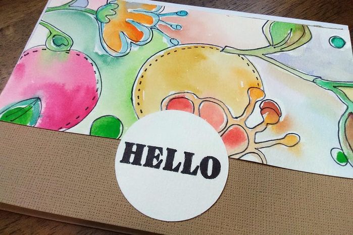 用水彩和刻字机制作夏日花朵卡片,DIY手绘教程-第1张图片-趣作屋 用水彩和刻字机制作夏日花朵卡片,DIY手绘教程-第1张图片-趣作屋