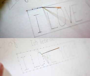 多语言爱心卡片手工制作教程，附详细刺绣步骤-第5张图片-趣作屋