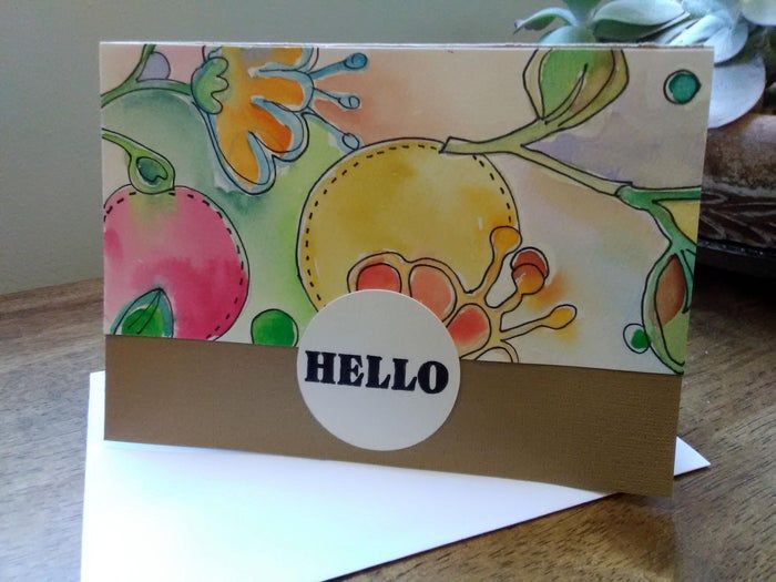 用水彩和刻字机制作夏日花朵卡片,DIY手绘教程-第3张图片-趣作屋 用水彩和刻字机制作夏日花朵卡片,DIY手绘教程-第3张图片-趣作屋