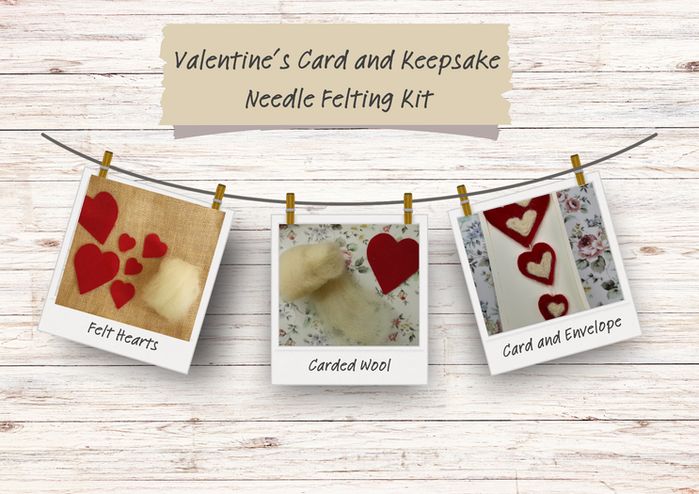手工制作情人节羊毛心形贺卡和纪念品教程-第1张图片-趣作屋