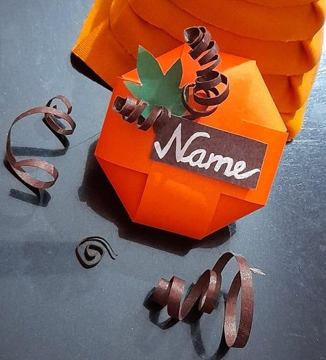 手工制作南瓜姓名卡，轻松打造节日优雅餐桌-第2张图片-趣作屋