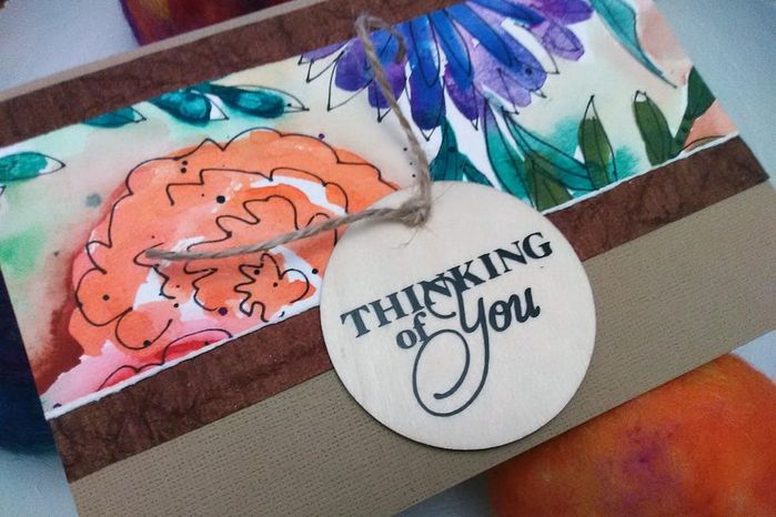 用水彩和刻字机制作夏日花朵卡片,DIY手绘教程-第13张图片-趣作屋 用水彩和刻字机制作夏日花朵卡片,DIY手绘教程-第13张图片-趣作屋