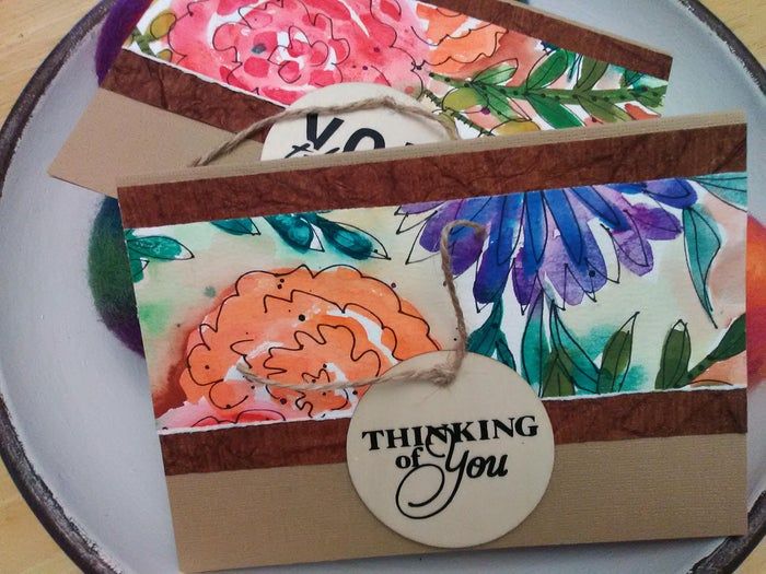 用水彩和刻字机制作夏日花朵卡片,DIY手绘教程-第11张图片-趣作屋 用水彩和刻字机制作夏日花朵卡片,DIY手绘教程-第11张图片-趣作屋