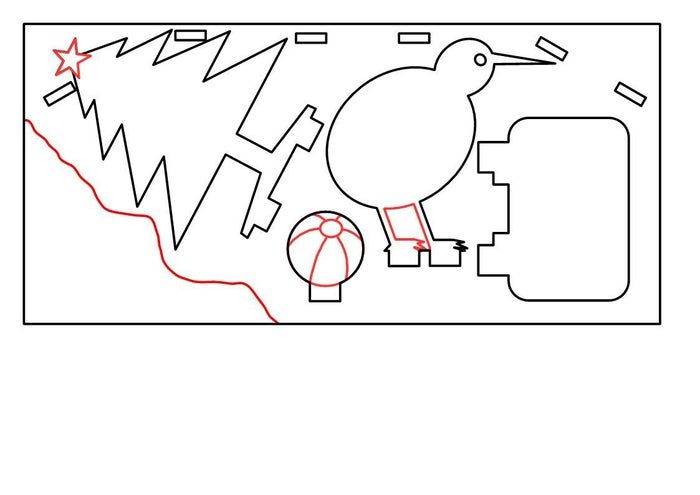 手工制作圣诞贺卡教程，轻松打造独特海滩风祝福-第2张图片-趣作屋
