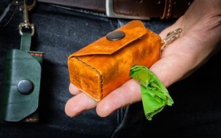 手工制作狗狗便便袋皮革收纳盒教程