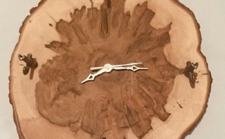 用枫木圆盘手工制作挂墙钟的完整教程