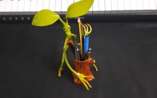 低成本手工制作魔法规培生物波克特笔座教程