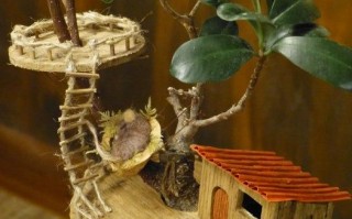 手工制作迷你树屋教程，超有爱的DIY小屋创意