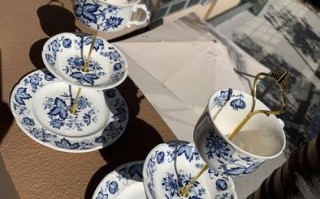 旧茶具改造DIY：多层茶具架制作教程