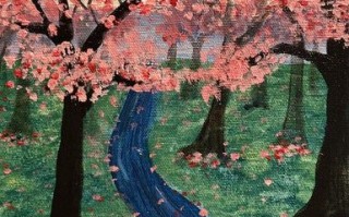 新手也能轻松上手的樱花油画教程