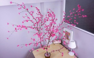 低成本DIY樱花树装饰制作教程