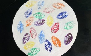 彩虹叶子DIY装饰板制作教程