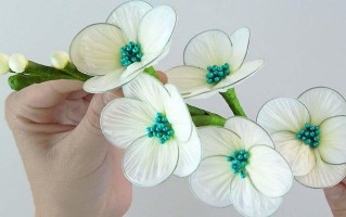 用塑料袋DIY环保塑料花教程