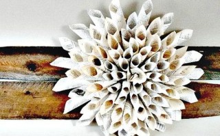 零成本旧书改造手工花教程
