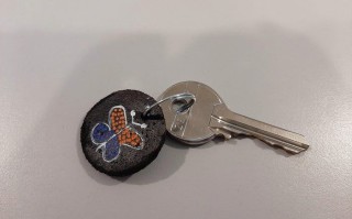 用土耳其咖啡渣制作环保钥匙扣