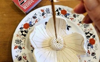 自制精美花朵香插教程——风干黏土手作指南