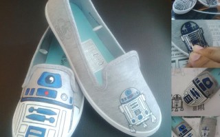 R2D2主题鞋子定制教程