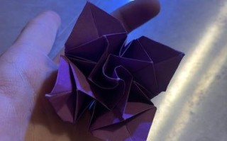 原创简单折纸花朵教程，轻松学会手工折纸花