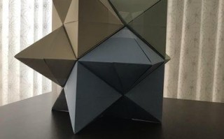 用A4纸手工制作菱形十二面体星状模型教程