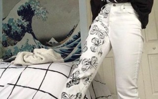 简单易行！旧牛仔裤改造印章印花教程