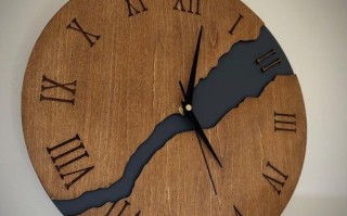 手工制作现代河流风时钟教程，清晰易读又实用