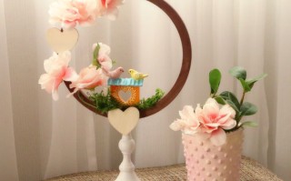 手工制作情人节花环挂饰教程，简单又浪漫