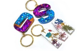 手工制作闪亮树脂字母钥匙扣教程