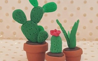 软陶手工制作微型多肉植物教程