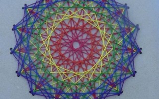 DIY弦艺术螺旋图案制作教程