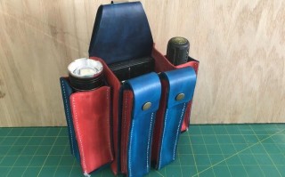 手工打造个性皮革工具包教程，附模板制作与染色技巧