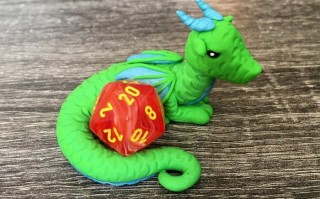 DIY龙形D20骰子架制作教程