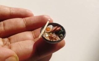 自制黏土微缩拉面碗教程-低成本DIY步骤详解
