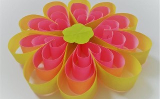 简单手工心形花朵制作教程，迎接春天的装饰小物