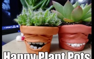 软陶笑脸花盆DIY教程：个性化小型植物花盆制作方法