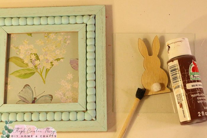 一元店材料DIY春日风格相框手工教程-第11张图片-趣作屋