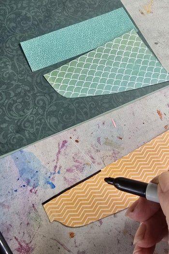 手工DIY海洋主题拼贴画教程 - 制作创意礼物的详细步骤-第8张图片-趣作屋