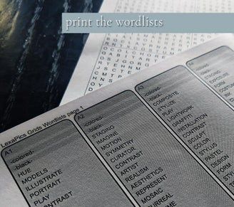 免费可打印的创意解谜游戏教程：用单词揭开隐藏图像-第10张图片-趣作屋