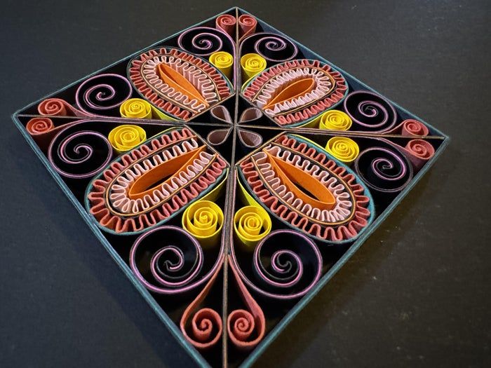 超实用手工教程：用彩色卡纸制作立体卷纸装饰品-第41张图片-趣作屋