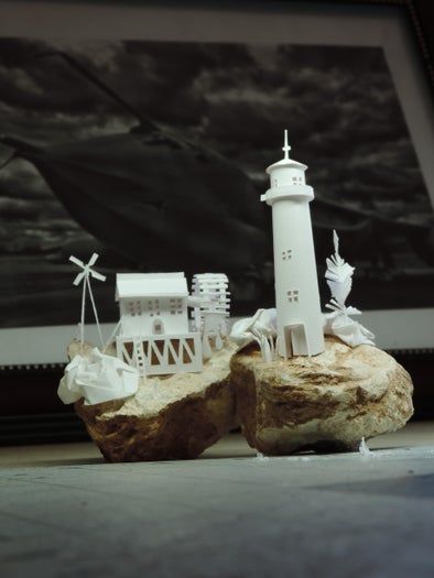 超简单手工建筑模型教程:用石头DIY迷你风车和灯塔-第30张图片-趣作屋 超简单手工建筑模型教程:用石头DIY迷你风车和灯塔-第30张图片-趣作屋