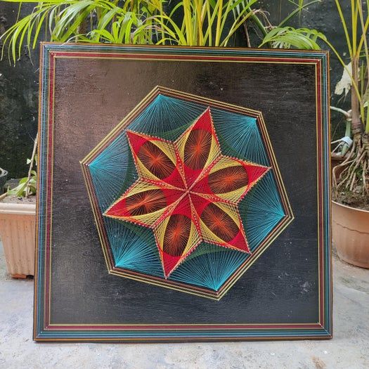 用线做图案的创意手工教程,零基础也能轻松上手-第43张图片-趣作屋 用线做图案的创意手工教程,零基础也能轻松上手-第43张图片-趣作屋