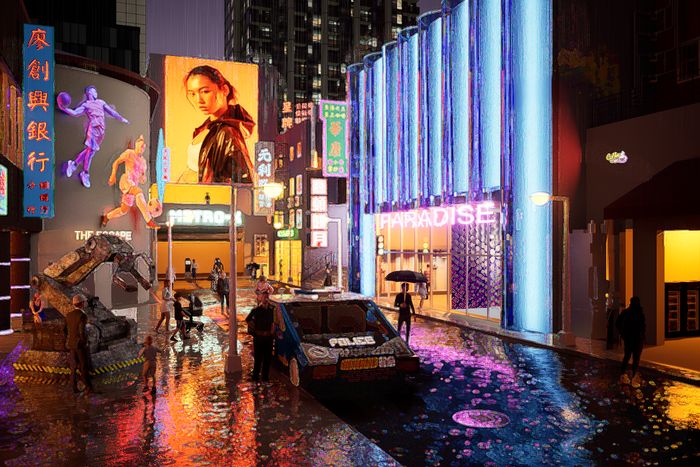 赛博朋克主题乐园设计全解析:从灵感草图到渲染后期的完整创作流程-第13张图片-趣作屋 赛博朋克主题乐园设计全解析:从灵感草图到渲染后期的完整创作流程-第13张图片-趣作屋