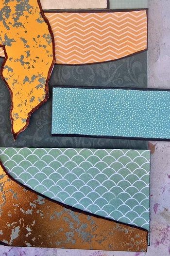 手工DIY海洋主题拼贴画教程 - 制作创意礼物的详细步骤-第11张图片-趣作屋