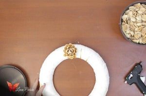 低成本开心果壳圣诞花环DIY教程-第18张图片-趣作屋