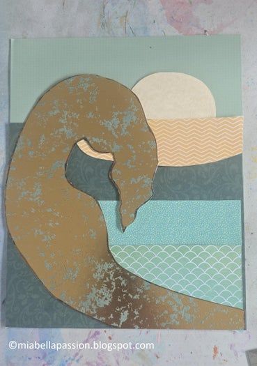 手工DIY海洋主题拼贴画教程 - 制作创意礼物的详细步骤-第7张图片-趣作屋