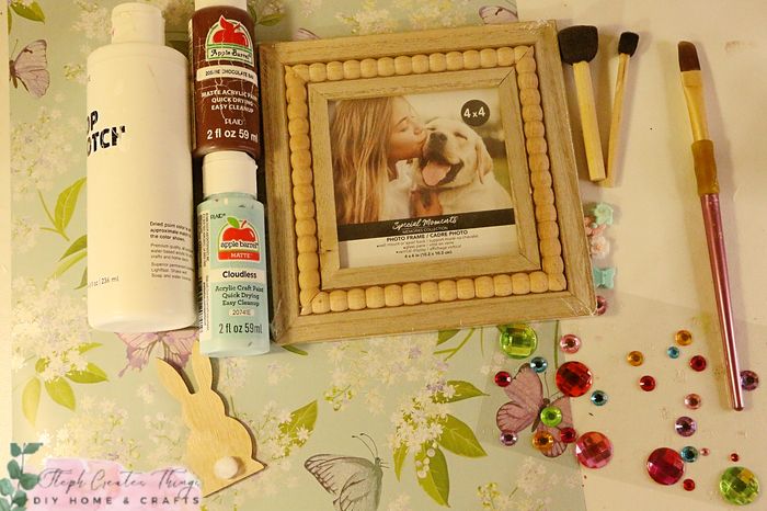 一元店材料DIY春日风格相框手工教程-第2张图片-趣作屋