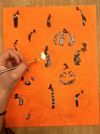 节日南瓜装饰手工教程,简单又有趣的DIY玩法-第9张图片-趣作屋 节日南瓜装饰手工教程,简单又有趣的DIY玩法-第9张图片-趣作屋