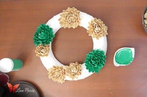 低成本开心果壳圣诞花环DIY教程-第22张图片-趣作屋