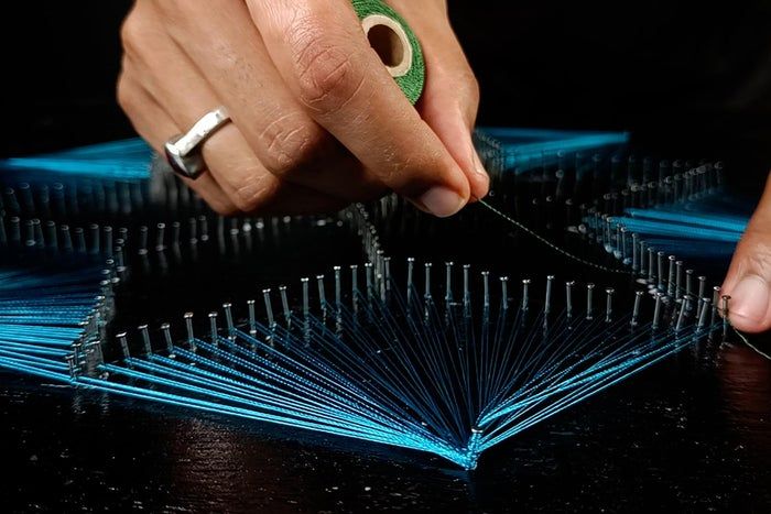 用线做图案的创意手工教程,零基础也能轻松上手-第22张图片-趣作屋 用线做图案的创意手工教程,零基础也能轻松上手-第22张图片-趣作屋