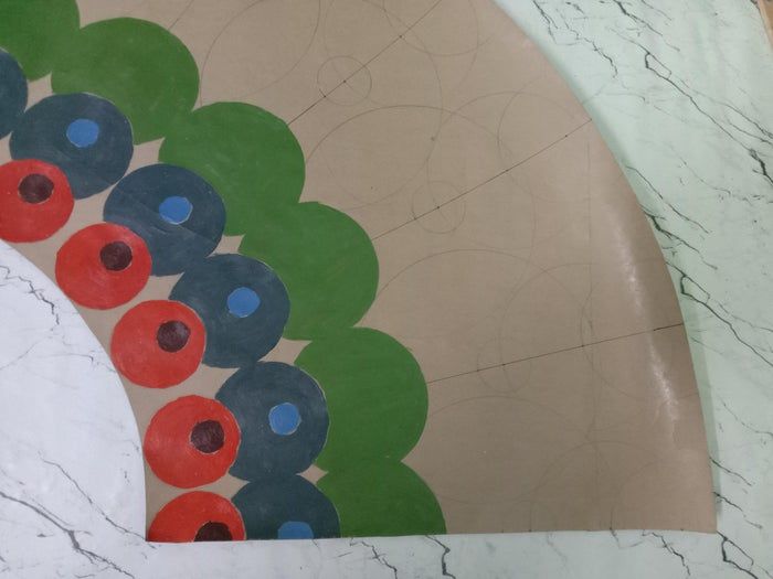 用圆周率π创意DIY墙面装饰大扇子教程-第11张图片-趣作屋 用圆周率π创意DIY墙面装饰大扇子教程-第11张图片-趣作屋